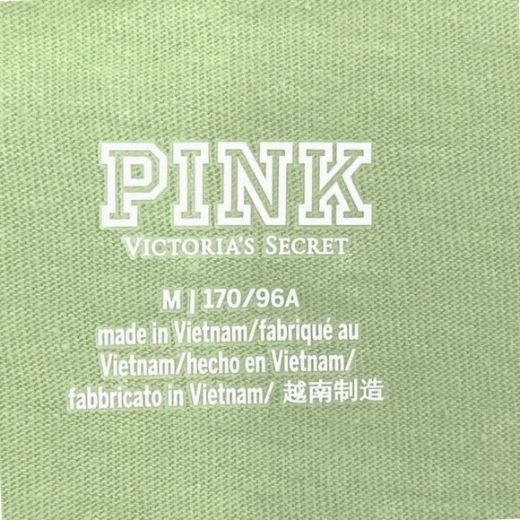 PINK Victoria's Secret Cropped Long Sleeve Henley NWT Sz M - Picture 5 of 6